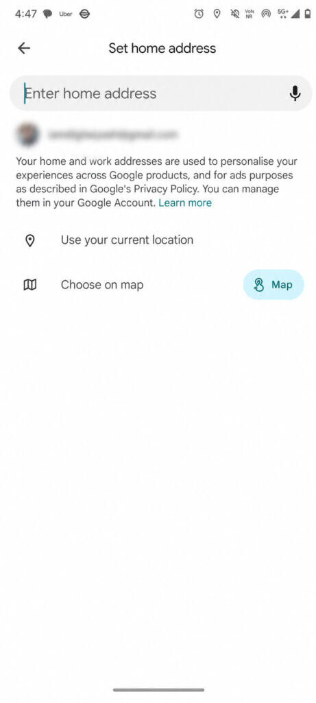 Step 4 How to add your home address to Google Maps